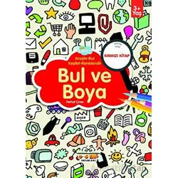 Bul ve Boya - Kırmızı Kitap - Ferhat Çınar - 0-6 Yaş Yayınları