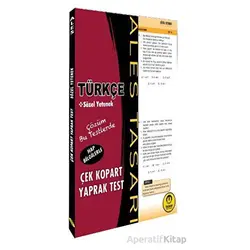 ALES Türkçe Yaprak Test - Kolektif - Tasarı Eğitim Yayınları