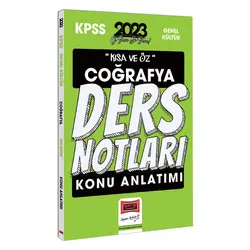 Yargı 2023 KPSS Kısa ve Öz Coğrafya Konu Anlatımı Ders Notları