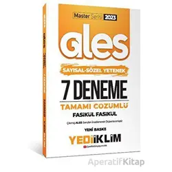 Yediiklim 2023 Master Serisi Ales Sayısal - Sözel Yetenek Tamamı Çözümlü 7 Fasikül Deneme