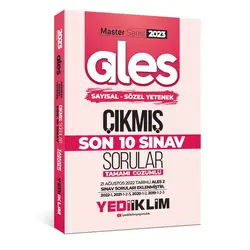 Yediiklim 2023 Master Serisi Ales Sayısal - Sözel Yetenek Son 10 Sınav Tamamı Çözümlü Çıkmış Sorular