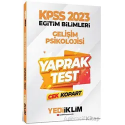 Yediiklim 2023 KPSS Eğitim Bilimleri Gelişim Psikolojisi Çek Kopart Yaprak Test