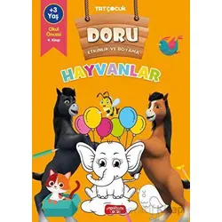 Doru Etkinlik ve Boyama - Hayvanlar - Kolektif - Yediveren Çocuk