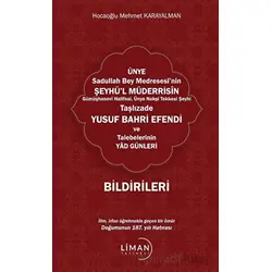 Ünye Sadullah Bey Medresesinin Şeyhül Müderrisin Gümüşhane Halifesi, Ünye Nakşi Tekkesi Şeyhi Taşlız
