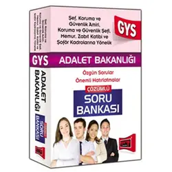 Yargı GYS Adalet Bakanlığı Şef, Koruma ve Güvenlik Amiri İçin Çözümlü Soru Bankası