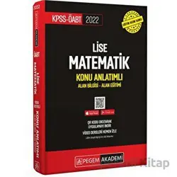 2022 KPSS-ÖABT Lise Matematik Konu Anlatımı Alan Bilgisi - Alan Eğitimi (İadesiz)