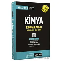 2022 KPSS-ÖABT Kimya Konu Anlatımlı Alan Bilgisi - Alan Eğitimi (İadesiz)