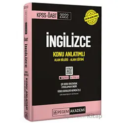 2022 KPSS ÖABT İngilizce Öğretmenliği Alan Bilgisi - Alan Eğitimi Konu Anlatımlı