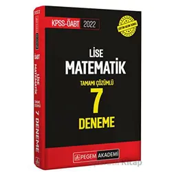 2022 KPSS ÖABT Lise Matematik 7 Deneme - Kolektif - Pegem Akademi Yayıncılık