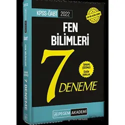 2022 KPSS-ÖABT Fen Bilimleri Tamamı Çözümlü 7 Deneme - Kolektif - Pegem Akademi Yayıncılık