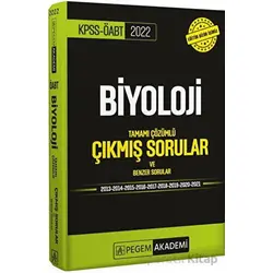 2022 KPSS-ÖABT Biyoloji Tamamı Çözümlü Çıkmış Sorular ve Benzer Sorular