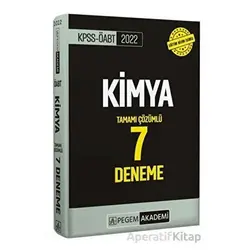2022 KPSS ÖABT Kimya Tamamı Çözümlü 7 Deneme - Kolektif - Pegem Akademi Yayıncılık