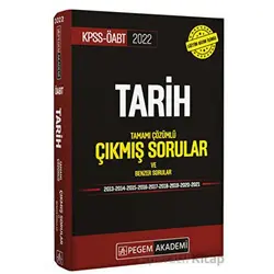 2022 KPSS ÖABT Tarih Tamamı Çözümlü Çıkmış Sorular ve Benzer Sorular