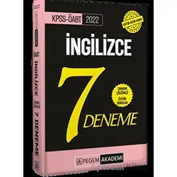 2022 KPSS ÖABT İngilizce Tamamı Çözümlü 7 Deneme - Kolektif - Pegem Akademi Yayıncılık