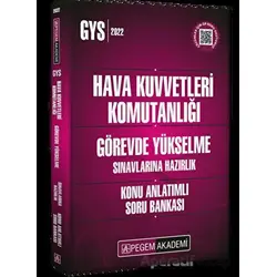 2023 Hava Kuvvetleri Komutanlığı Görevde Yükselme Sınavlarına Hazırlık Konu Anlatımlı Soru Bankası