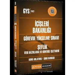 2023 İçişleri Bakanlığı Görevde Yükselme Sınavı Şeflik Unvanı - Veri Hazırlama Ve Kontrol İşletmeni