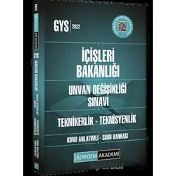2023 İçişleri Bakanlığı Unvan Değişikliği Sınavı Teknikerlik-Teknisyenlik Konu Anlatımlı Soru Bankas