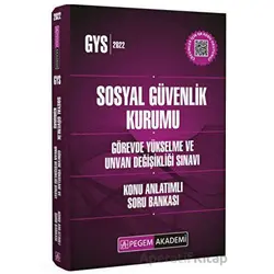 2023 Sosyal Güvenlik Kurumu Görevde Yükselme Ve Unvan Değişikliği Sınavları İçin Konu Anlatımlı Soru