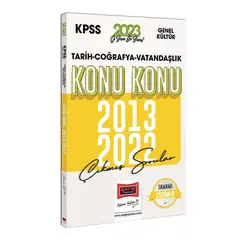 Yargı 2023 KPSS Genel Kültür (Tarih-Coğrafya-Vatandaşlık) 2013-2022 Konu Çıkmış Sorular ve Çözümleri