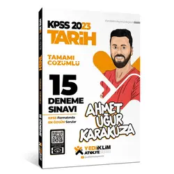 Yediiklim 2023 KPSS Atölye Serisi Tarih Tamamı Çözümlü 15 Deneme Sınavı