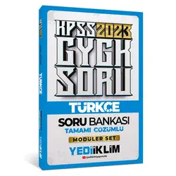 Yediiklim 2023 KPSS Genel Yetenek Türkçe Tamamı Çözümlü Soru Bankası
