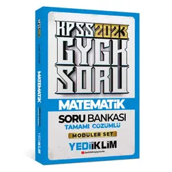 Yediiklim 2023 KPSS Genel Yetenek Matematik Tamamı Çözümlü Soru Bankası