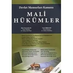 Devlet Memurları Kanunu Mali Hükümler - Ümit Aslan - Gazi Kitabevi