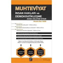Muhteviyat İnsan Hakları ve Demokratikleşme Konu Anlatım Kitabı