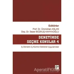 Denetimde Seçme Konular 4 - Sezer Baykuş Kahyaoğlu - Gazi Kitabevi