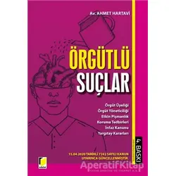 Örgütlü Suçlar - Ahmet Hartavi - Adalet Yayınevi
