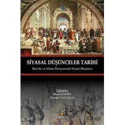 Siyasal Düşünceler Tarihi - Kerem Yavaşça - Orion Kitabevi