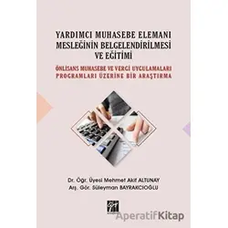 Yardımcı Muhasebe Elemanı Mesleğinin Belgelendirilmesi ve Eğitimi
