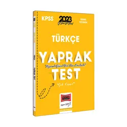 Yargı 2023 KPSS Türkçe Çek Kopart Yaprak Test