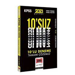 Yargı 2023 KPSS GY-GK 10’suz Olmaz Tamamı Çözümlü 10 Deneme