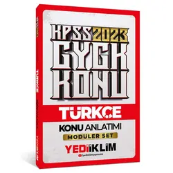 Yediiklim 2023 KPSS Genel Yetenek Türkçe Konu Anlatımı