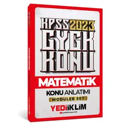 Yediiklim 2023 KPSS Genel Yetenek Matematik Konu Anlatımı