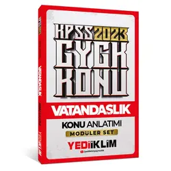 Yediiklim 2023 KPSS Genel Kültür Vatandaşlık Konu Anlatımı