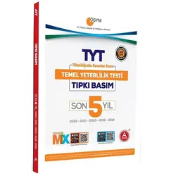 A Yayınları TYT Son 5 Yıl Tıpkı Basım Çıkmış Sorular