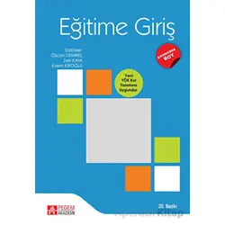 Eğitime Giriş - Kolektif - Pegem Akademi Yayıncılık