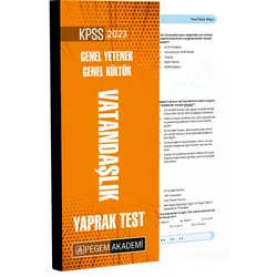 Pegem Akademi 2023 KPSS Genel Yetenek Genel Kültür Vatandaşlık Yaprak Test