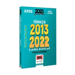 Yargı 2023 KPSS Türkçe 2013-2022 Tamamı Çözümlü Çıkmış Sorular