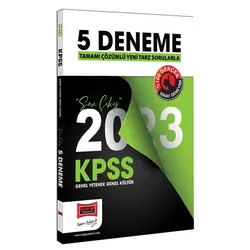 Yargı 2023 KPSS Genel Kültür Genel Yetenek Tamamı Çözümlü Son Çıkış 5 Deneme Sınavı
