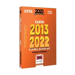 Yargı 2023 KPSS Tarih 2013-2022 Tamamı Çözümlü Çıkmış Sorular