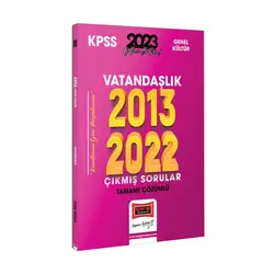 Yargı 2023 KPSS Vatandaşlık 2013-2022 Tamamı Çözümlü Çıkmış Sorular