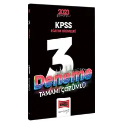 Yargı 2023 KPSS Eğitim Bilimleri Tamamı Çözümlü Muhteşem 3 Deneme Sınavı