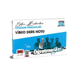 Yargı 2023 KPSS Eğitim Bilimleri Öğretmenler Ekibi Öğrenme Psikolojisi Video Ders Notları