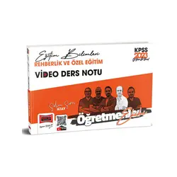 Yargı 2023 KPSS Eğitim Bilimleri Öğretmenler Ekibi Rehberlik ve Özel Eğitim Video Ders Notları