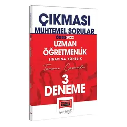 Yargı 2022 Uzman Öğretmenlik Çıkması Muhtemel Sorular Tamamı Çözümlü 3 Deneme Sınavı