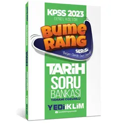 Yediiklim 2023 KPSS Genel Kültür Bumerang Tarih Tamamı Çözümlü Soru Bankası
