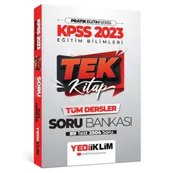 Yediiklim 2023 KPSS Pratik Eğitim Serisi Eğitim Bilimleri Tek Kitap Soru Bankası
